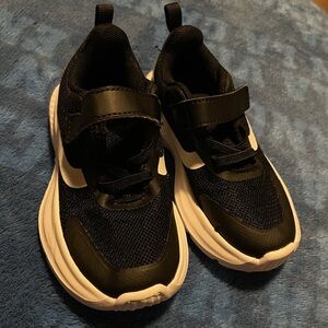 Kids Black and White Athletic Shoes